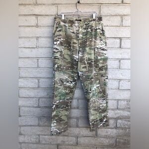 Try Spec Men's Camo Cargo Pants in Multitone Green 38/32